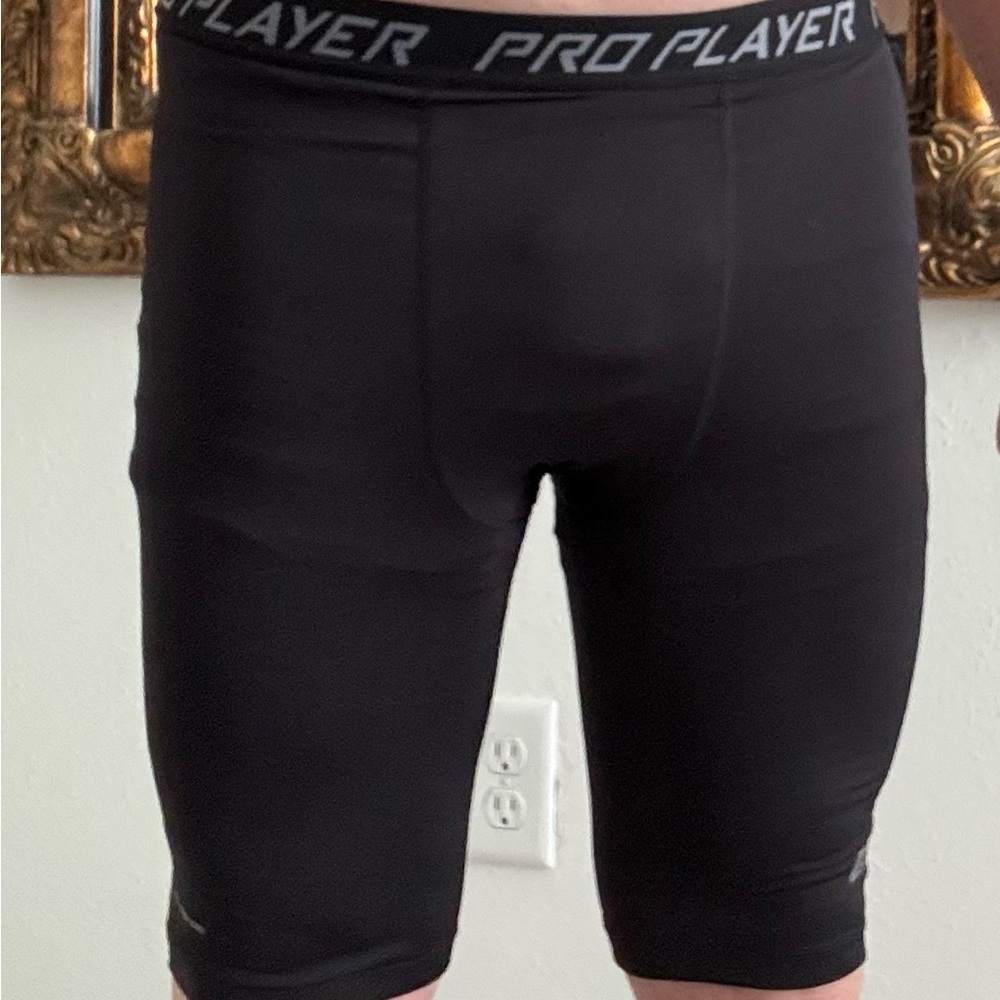 Pro Player Men's Black Athletic Shorts